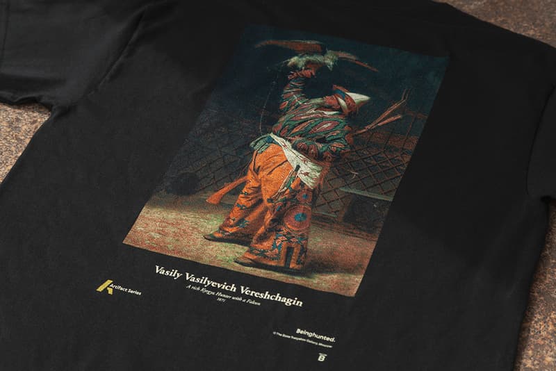 'Beinghunted.' Magazine Issue #03 & Beinghunted. 'Artifact Series': Vasily Vasilyevich Vereshchagin Russian Painter T-Shirt Mags creative agencyState Tretyakov Gallery in Moscow cultural custodians