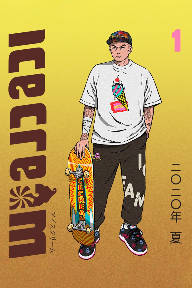 Billionaire Boys Club, ICE CREAM SS20 Lookbooks spring summer 2020 manga drawing illustration collection