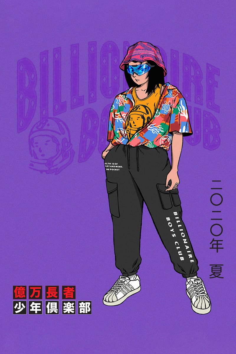 Billionaire Boys Club, ICE CREAM SS20 Lookbooks spring summer 2020 manga drawing illustration collection