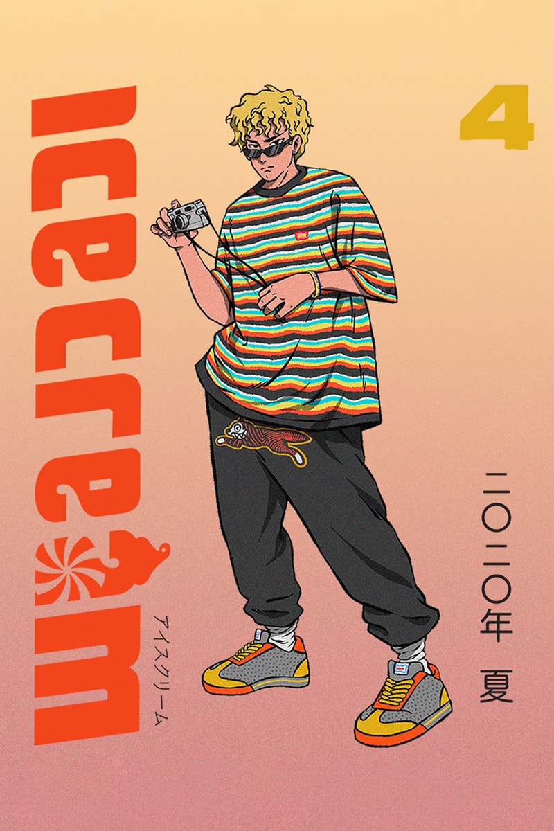 Billionaire Boys Club, ICE CREAM SS20 Lookbooks spring summer 2020 manga drawing illustration collection