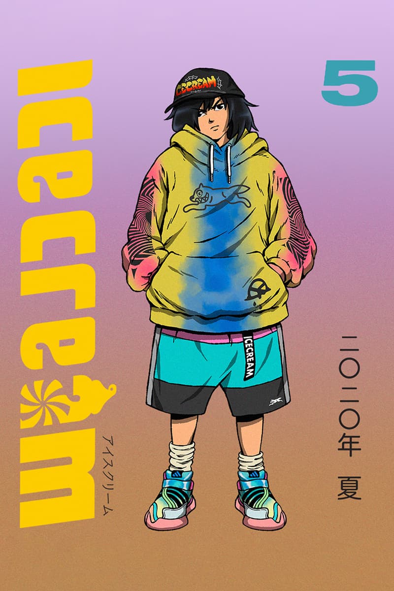 Billionaire Boys Club, ICE CREAM SS20 Lookbooks spring summer 2020 manga drawing illustration collection