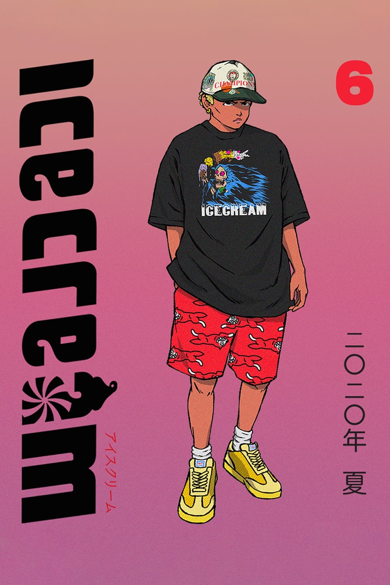 Billionaire Boys Club, ICE CREAM SS20 Lookbooks spring summer 2020 manga drawing illustration collection