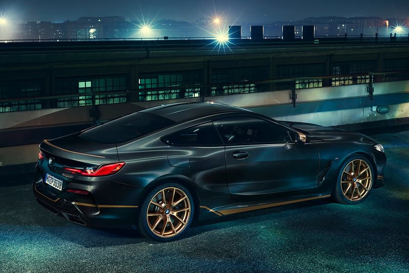 BMW 8 Series Edition Golden Thunder Individual Luxury Customer Customization Black Gold German Automotive Super Coupe Convertible Gran Gran Coupe M8 Closer Look Revealed News Announcements Bowers & Wilkins Diamond Surround Sound System