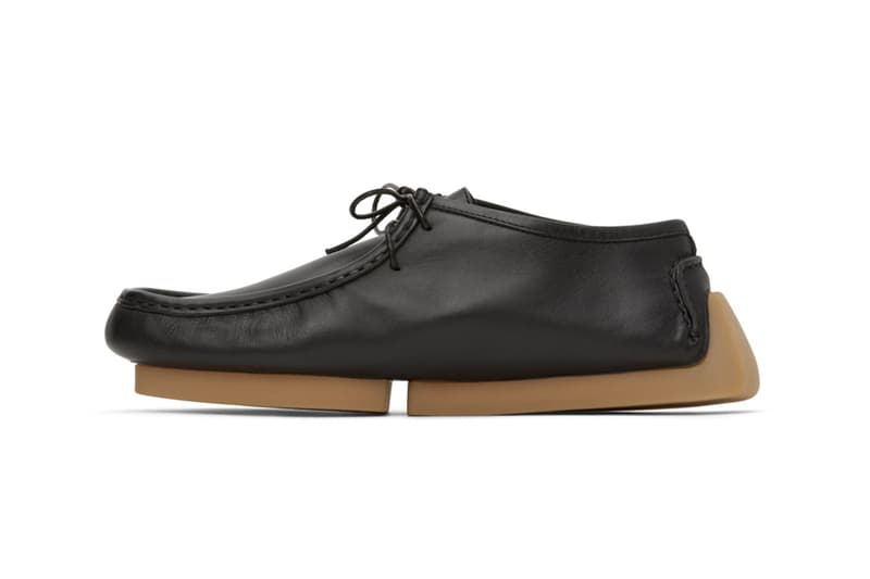 Bottega Veneta Black Driver Loafers SSENSE Lace-up Square Moc Toe Leather Calfskin Shoes 