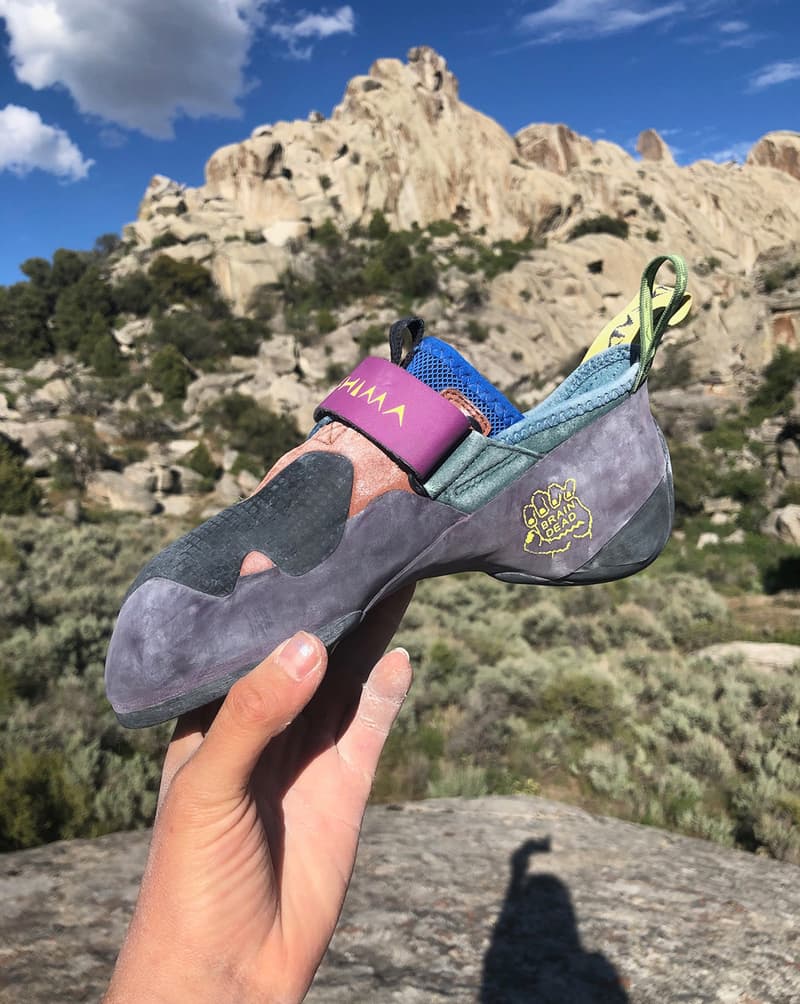 brain dead evolv zenist rock climbing shoe charity donation brown blue purple green yellow official release date info photos price store list buying guide