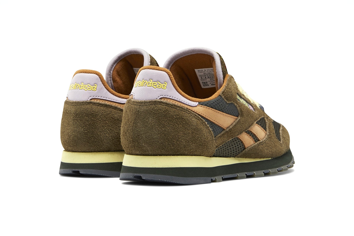 Brain Dead x Reebok Classic Leather Official Images release details info suede brown MOSS / SOFT CAMEL / FILTERED YELLOW FY0832