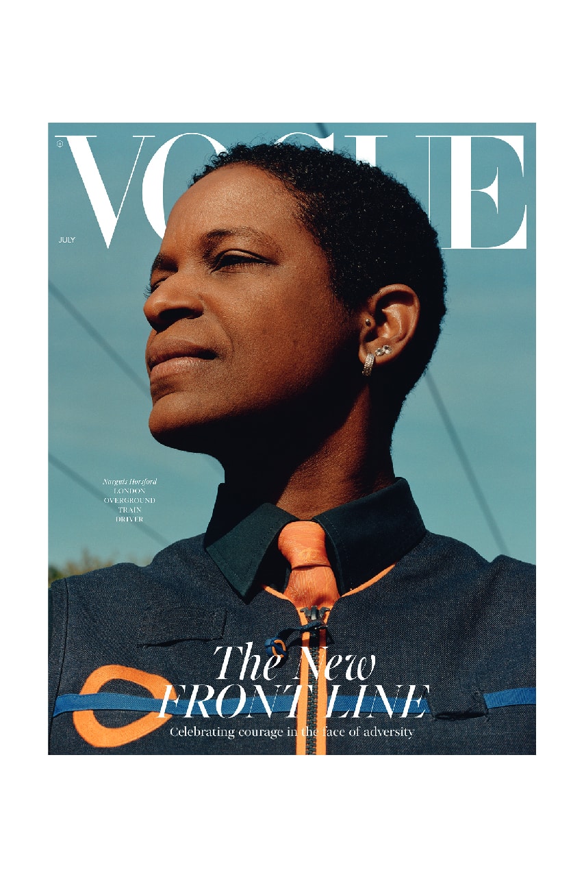 british vogue key workers essential front line NHS  magazine cover july 2020