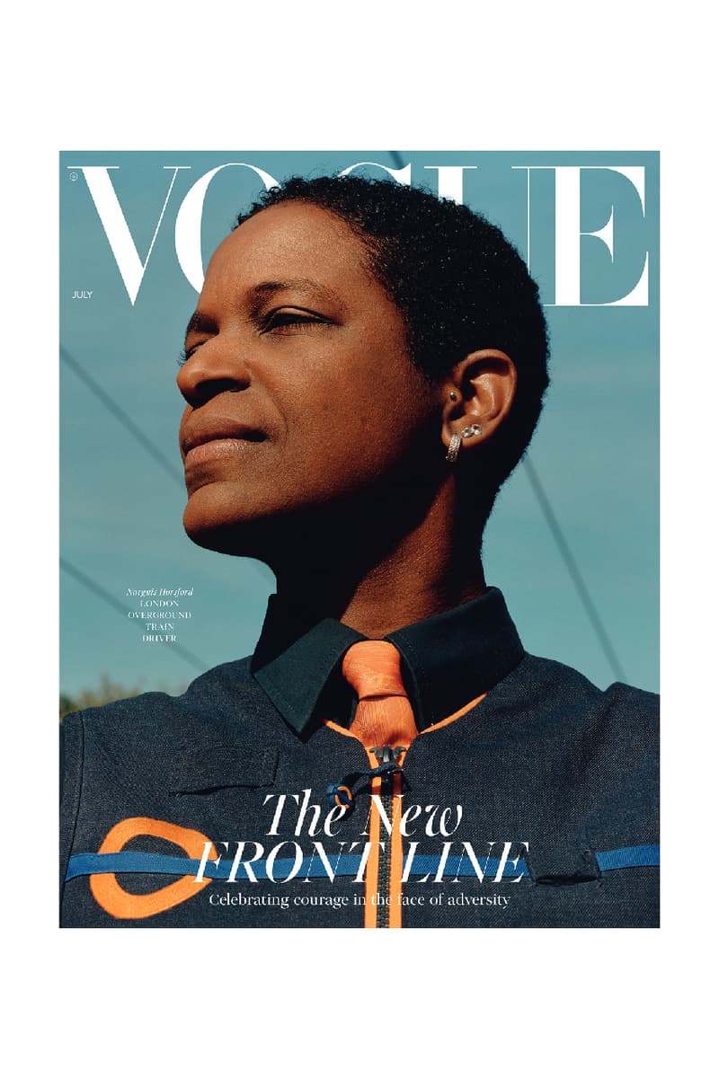 british vogue key workers essential front line NHS magazine cover july 2020
