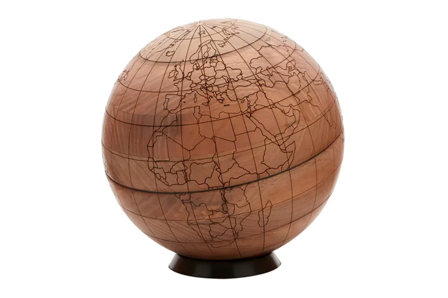 Brunello Cucinelli Engraved Walnut-Wood Globe Release Info Buy Price MATCHESFASHION