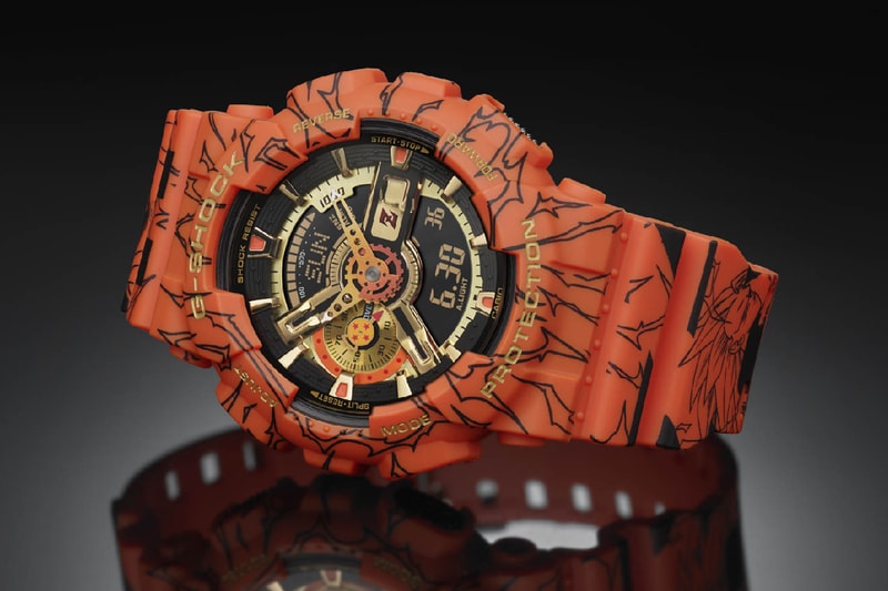 casio g-shock dragon ball z watch collaboration son goku GA-110JDB-1A4 collaboration orange colorway august 2020 release date info buy