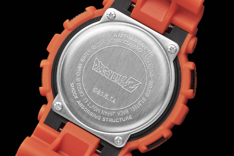 casio g-shock dragon ball z watch collaboration son goku GA-110JDB-1A4 collaboration orange colorway august 2020 release date info buy