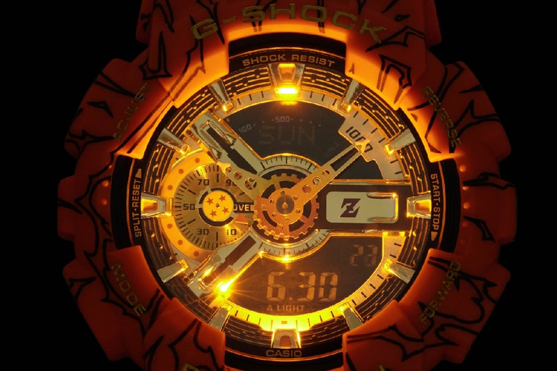 casio g-shock dragon ball z watch collaboration son goku GA-110JDB-1A4 collaboration orange colorway august 2020 release date info buy