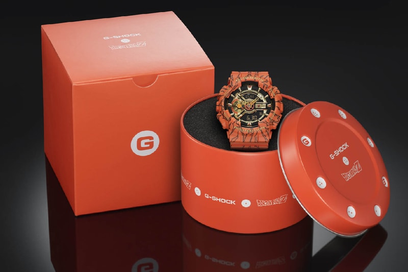 casio g-shock dragon ball z watch collaboration son goku GA-110JDB-1A4 collaboration orange colorway august 2020 release date info buy