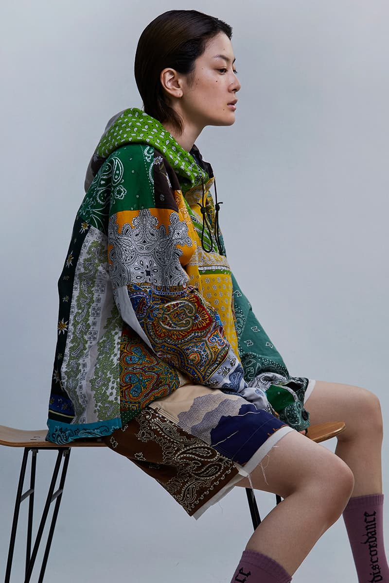 Children of the Discordance Dover Street Market Ginza One-Off Collection Exclusive Info bandana anorak long sleeve shirt short shorts pants camp cap tie-dye
