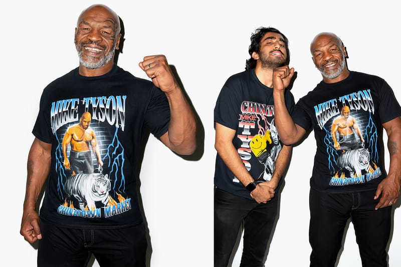 chinatown market mike tyson photo tee