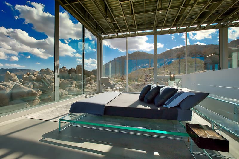 Invisible House Joshua Tree National Park Tomas Osinski Chris Hanley Mirrors Pool Trees Desert