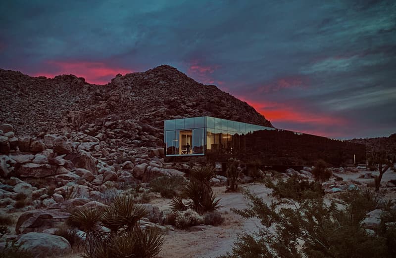 Invisible House Joshua Tree National Park Tomas Osinski Chris Hanley Mirrors Pool Trees Desert