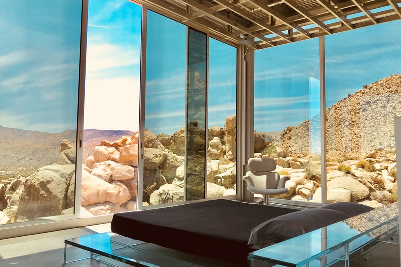 Invisible House Joshua Tree National Park Tomas Osinski Chris Hanley Mirrors Pool Trees Desert 