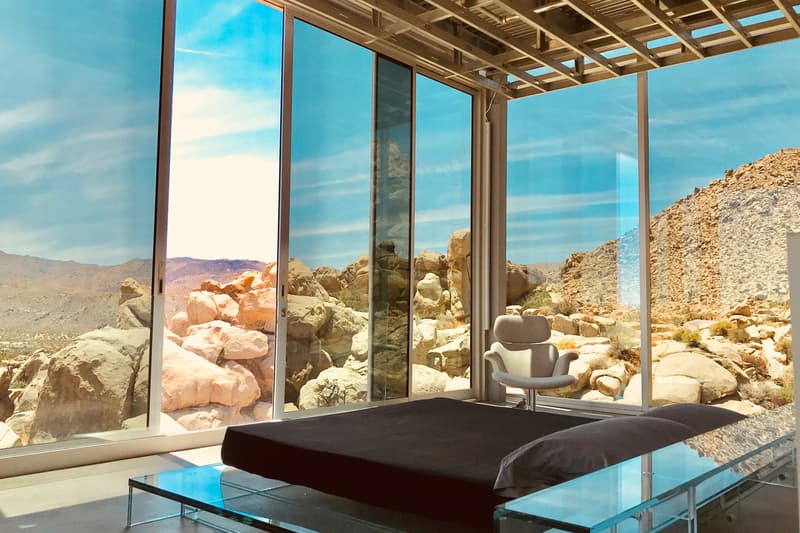 Invisible House Joshua Tree National Park Tomas Osinski Chris Hanley Mirrors Pool Trees Desert