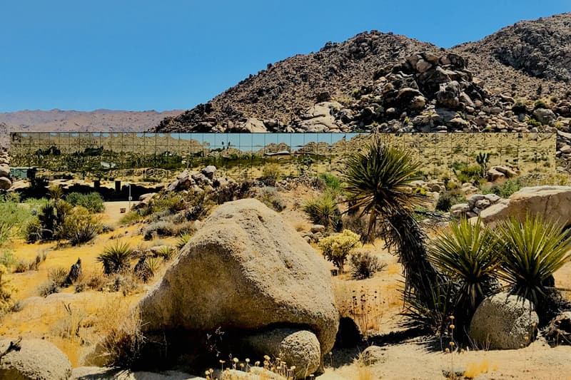 Invisible House Joshua Tree National Park Tomas Osinski Chris Hanley Mirrors Pool Trees Desert