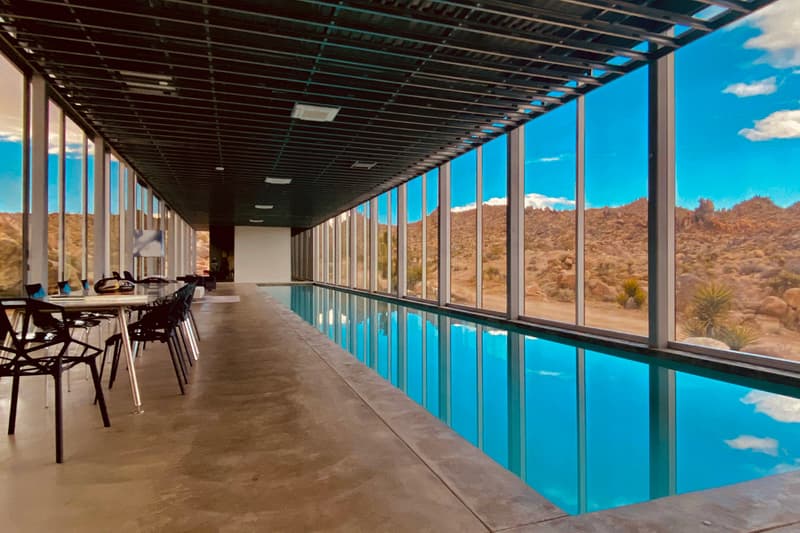 Invisible House Joshua Tree National Park Tomas Osinski Chris Hanley Mirrors Pool Trees Desert
