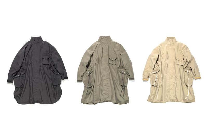 cmf comfy outdoor garment lost hills ss20 poncho rain falls japanese menswear release