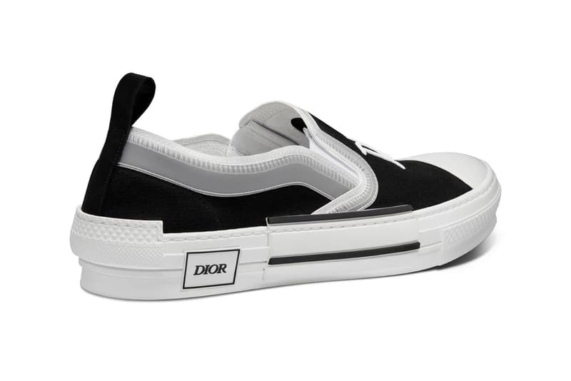 christian dior b23 slip on sneaker shoe black white shawn stussy official release date info photos price store list buying guide