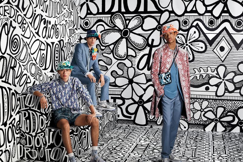 Dior Men's Fall 2020 Collection Campaign Release Info kim jones menswear Steven Meisel shawn stussy graphics 