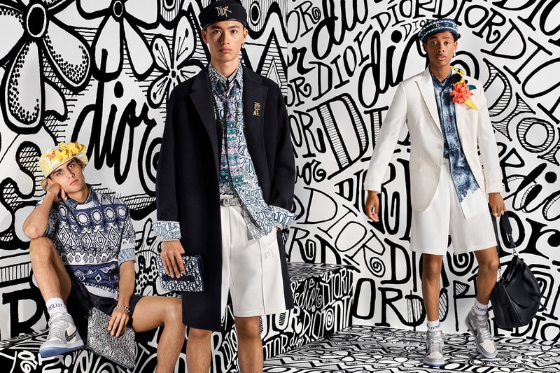 Dior Men's Fall 2020 Collection Campaign Release Info kim jones menswear Steven Meisel shawn stussy graphics 
