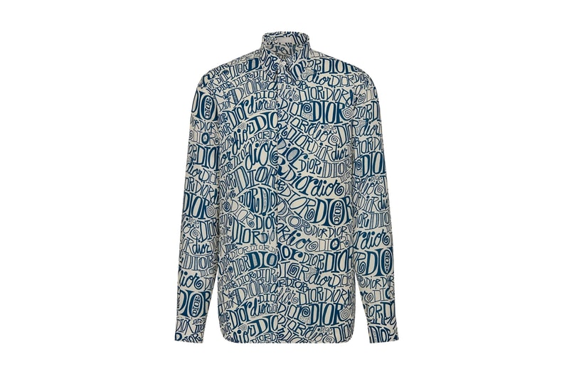 Dior Shawn Stussy Shirt menswear streetwear spring summer 2020 collection capsule graffiti button up