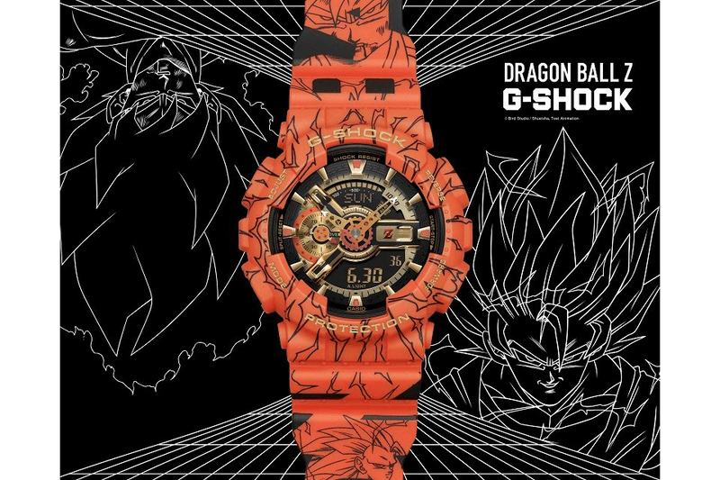 casio g-shock dragon ball z watch collaboration son goku GA-110JDB-1A4 collaboration orange colorway august 2020 release date info buy
