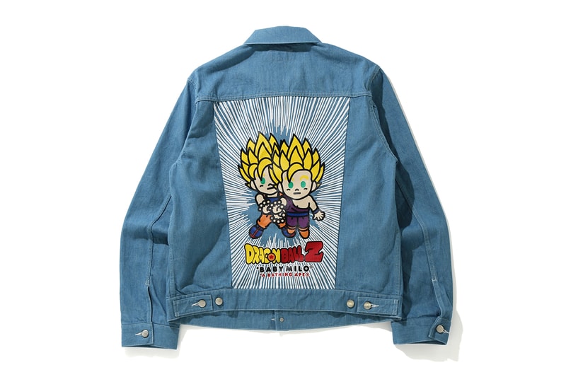 Dragonball Z BAPE Collection Release Info Baby Milo A Bathing Ape Goku Cell Vegeta Trunks Gohan Jacket T-shirt Hoodie Polo Towel Keychain