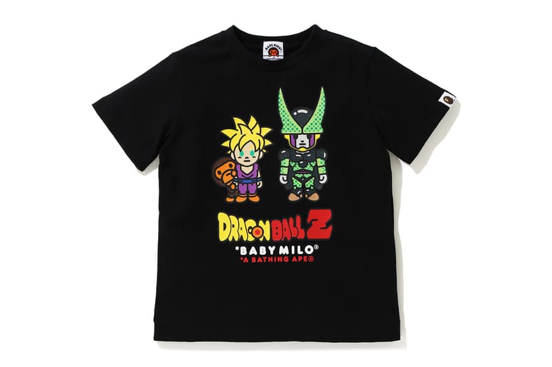 Dragonball Z BAPE Collection Release Info Baby Milo A Bathing Ape Goku Cell Vegeta Trunks Gohan Jacket T-shirt Hoodie Polo Towel Keychain