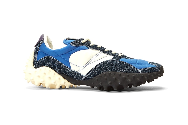 Eytys Contrast Panel Sneakers Blue White Chunky Trail Sneaker Footwear Shoes Release Information New Silhouette Technical Nylon Suede Leather 