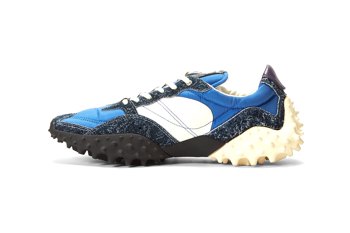 Eytys Contrast Panel Sneakers Blue White Chunky Trail Sneaker Footwear Shoes Release Information New Silhouette Technical Nylon Suede Leather 