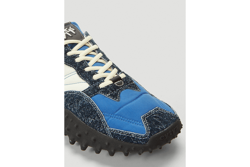 Eytys Contrast Panel Sneakers Blue White Chunky Trail Sneaker Footwear Shoes Release Information New Silhouette Technical Nylon Suede Leather 