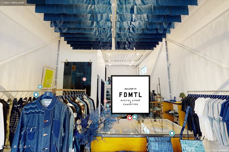 FDMTL Digital Store Virtual Exhibition info one off art pieces physical space coronavirus covid 19 japanese denim brand label