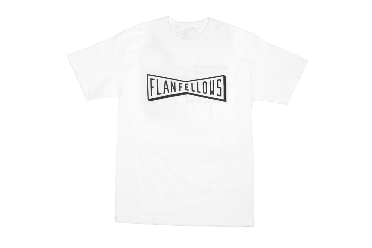 OddFellows x FLAN Summer Capsule Collection T-shirts Aprons Hats Ice Cream Flavor Bowtie Logo White Black Baby Blue 