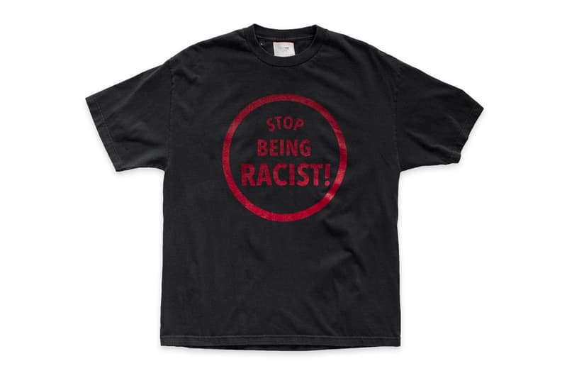 GALLERY DEPT. Stop Being Racist T-Shirt Release Info Buy Price Black White Josué Thomas