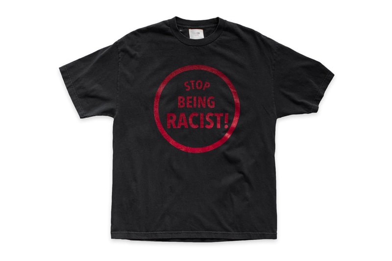 GALLERY DEPT. Stop Being Racist T-Shirt Release Info Buy Price Black White Josué Thomas