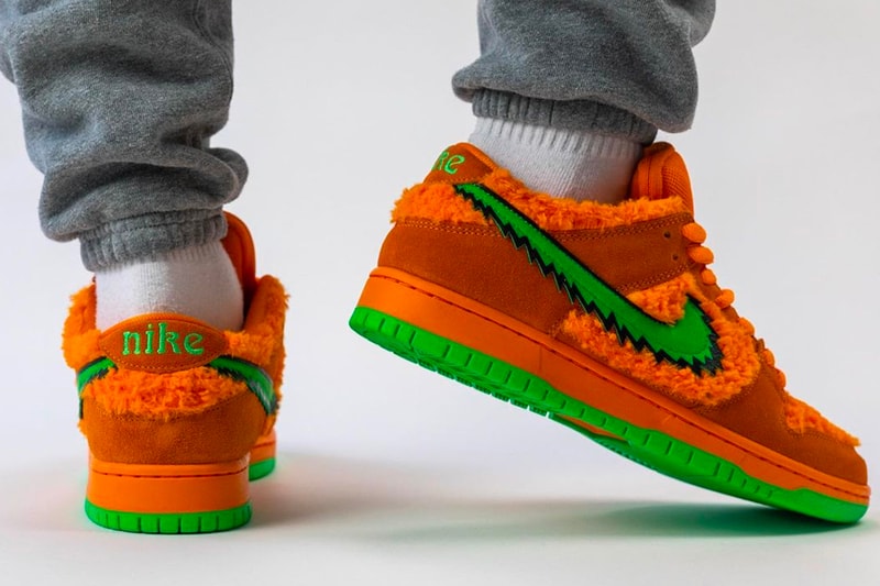 Grateful Dead Nike SB Dunk Low Orange Bear First Look CJ5378-800 Release Info Opti Orange Green Fury