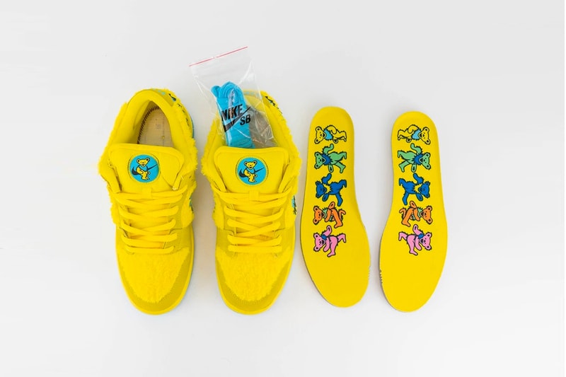 Grateful Dead Nike SB Dunk Low Yellow Green Bear Better Look CJ5378-700 CJ5378-300 Release Info Date Green Spark Soar Opti Yellow Blue Fury