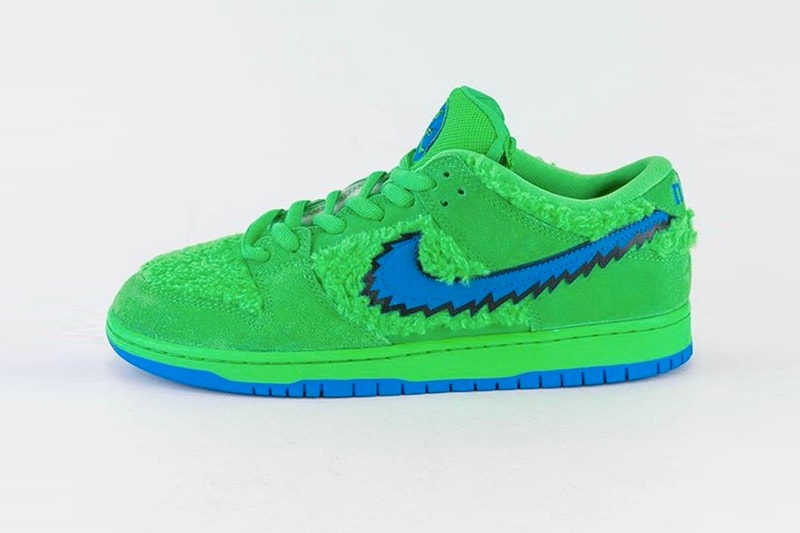 Grateful Dead Nike SB Dunk Low Yellow Green Bear Better Look CJ5378-700 CJ5378-300 Release Info Date Green Spark Soar Opti Yellow Blue Fury