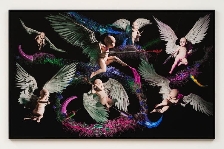 A Closer Look at Grimes' Artworks in "Selling Out" Exhibition