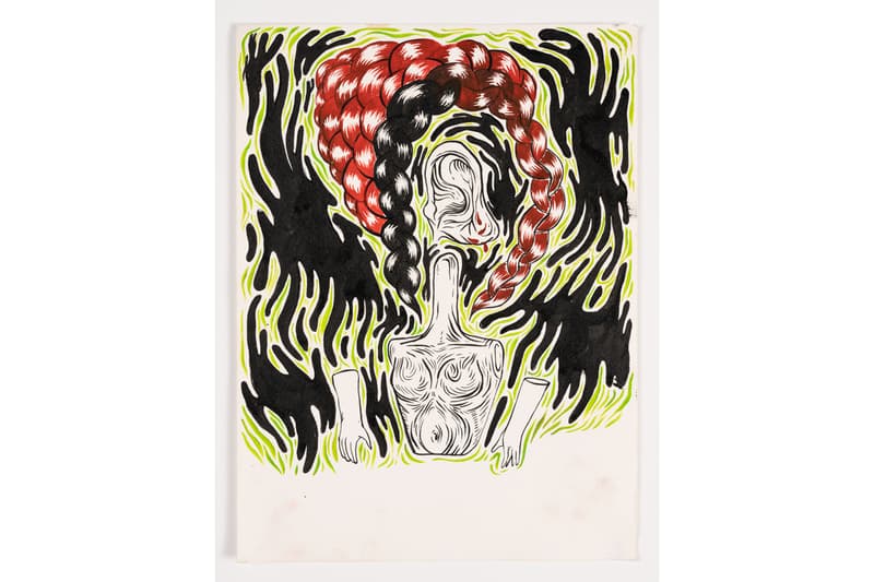 grimes selling out maccarone los angeles exhibition artworks