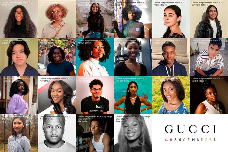 gucci 2020 north america changemakers scholars minorty scholarships 20000 dollars each 