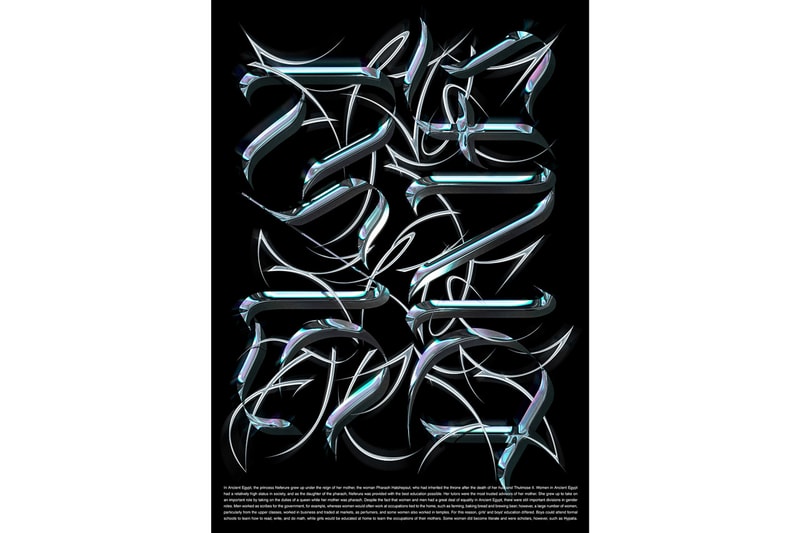 GUCCIMAZE Solo Exhibition Diesel Art Gallery Lettering Typography Metallic Three Dimension Sculptures T-Shirts Skate Decks