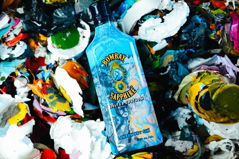 Hebru Brantley Designs Limited Edition Bombay Sapphire Gin Bottle first ever proceeds charity black lives matter benefit alcohol artwork artist designer