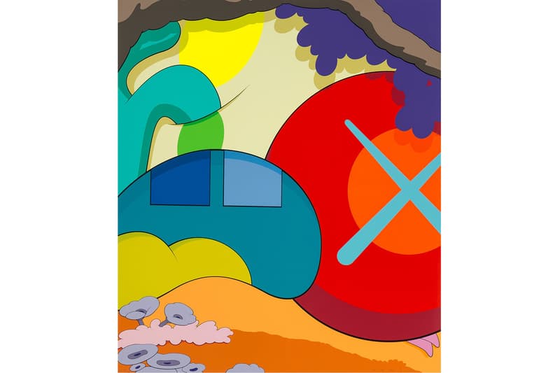 Heritage Signature Urban Art Auction Gone Far Beyond russell williamson collection kaws supreme futura takashi murakami artworks paintings bidding info details banksy