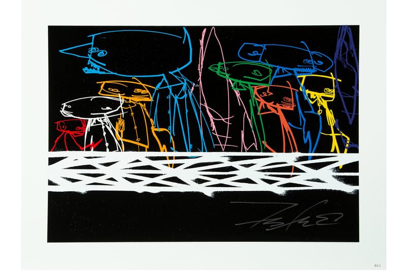 Heritage Signature Urban Art Auction Gone Far Beyond russell williamson collection kaws supreme futura takashi murakami artworks paintings bidding info details banksy